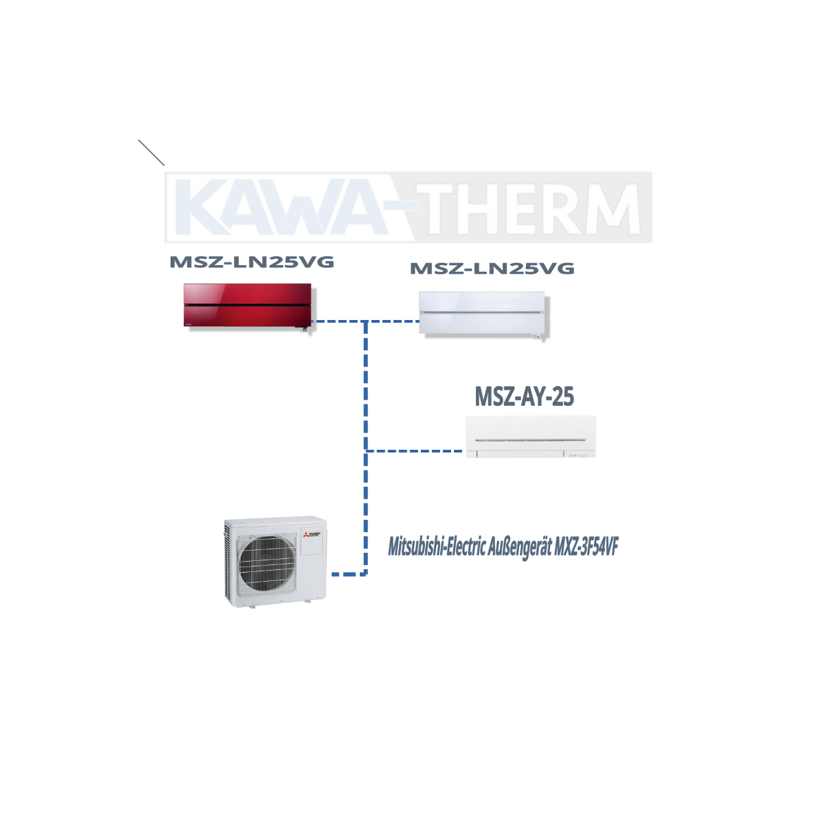 klimaanlage-mitsubishi-electric-mxz-3f54vf-msz-ln25